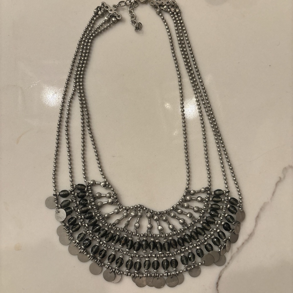 Boho Silver Necklace